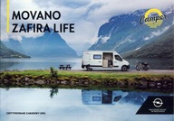 Opel Movano Zafira Kampery prospekt model 2021 polski