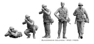 Żywica figurki niemieckich żołnierzy Bundeswehr 1950-1960 1/16