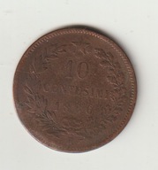 Wlochy 10 centesimi 1886