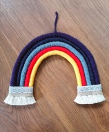 Tęcza Makrama Dekoracja do pokoju XL BOHO RAINBOW
