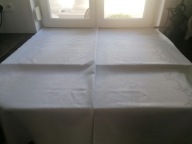 BAWEŁNIANY OBRUS ADAMASZEK SECESYJNE ASTRY LIŚCIE AKANTU 128 x 145 S