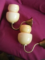 KIinkiety z mosiądzu z dwuwarstwowymi kloszami