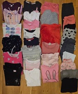 Zestaw ubrań dziecięcych, r.116, 28 sztuk (5 zł sztuka)