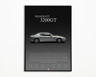 PLAKAT MASERATI 3200GT IDEALNY NA PREZENT OBRAZ NA ŚCIANE A3