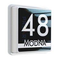 Nowoczesny numer domu PODŚWIETLANY LED tabliczka adresowa M2 dom budynku