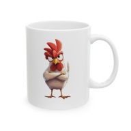 ŚMIESZNY KUBEK NIE ZESRAJ SIĘ.. KOGUT DO PRACY NA KAWE