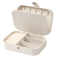 SZKATUŁKA ETUI NA BIŻUTERIĘ ELEGANCKIE PUDEŁKO Z AKSAMITNYM WNĘTRZEM