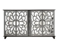 CUDOWNA SZARO LUSTRZANA KOMODA- BUFET VINTAGE