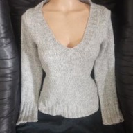 sexy sweterek sweter z dekoltem new look r.38/40