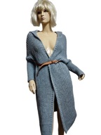 by o la la SWETER kardigan z kapturem długi U -36