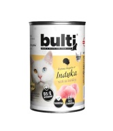 Bulti - karma mokra dla kota bogata w indyka - puszka 400 g