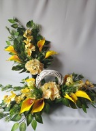 Komplet cmentarz kalie żołty w Wiklinie płożący