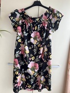 36 38 M 40 Atmosphere sukienka letnia duże kwiaty hiszpanka odkryte ramiona