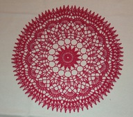 Serwetka szydełkowa szydełko rękodzieło 31 cm