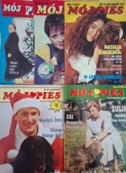 "Mój Pies" 1992/93 -5 numerów: owczarek, bokser, pekińczyk, jamnik, amstaff