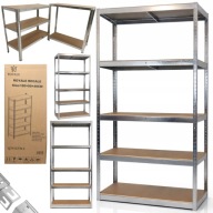 REGAŁ METALOWY MAGAZYNOWY GARAŻOWY DO GARAŻU SPIŻARNI PIWNICY BIURA 180X90