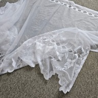 Firana/firanka żakard, nabłyszczany, biały, szer. 4,50m x wys. 1,40m, F4