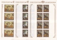 Lichtenstain 1978 ** Mi. 717-719 arkusze cena 39,90 zł kat.75€