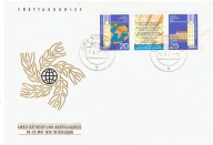 NRD - Światowy Kongres Zboża i Chleba - Mi. 11575-76 na kopercie FDC