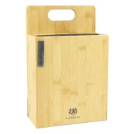 MAGNETYCZNY BLOK NA NOŻE 3W1 BAMBUS STOJAK MAGNES DESKA KUCHENNA