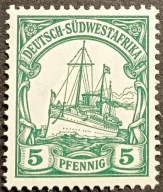 KOLONIE NIEMIECKIE - DEUTSCH-SUDWESTAFRIKA Mi 25 ** czysty - stan - GABINET