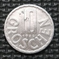 *AUSTRIA [0007]*10 Groszy (Groschen) 1985 II Republika Szyling austryjacki