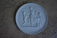 ROYAL COPENHAGEN MEDALION RELIEF BISKWIT ANTYK DANISH DESIGN PLAKIETA