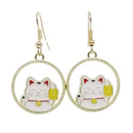 Kolczyki z maneki neko