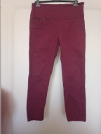 spodnie dżins proste 46 strecz bordo wysoki stan avon