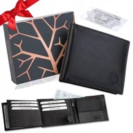 BETLEWSKI PORTFEL MĘSKI DUŻY SKÓRA NATURALNA CZARNY SKÓRZANY NA PREZENT