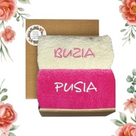 ZESTAW RĘCZNIKÓW Z HAFTEM RĘCZNIK ŚMIESZNY PREZENT DLA ŻONY DZIEWCZYNY