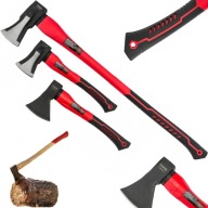 SIEKIERA ROZŁUPUJĄCA ANTYPOŚLIZGOWA TOPOREK DO ŁUPANIA DREWNA ZESTAW 3 SZT