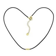 77361 Celebrytka sznurkowa złota stal chirurgiczna wałeczek