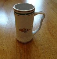 Kufel Ćmielów 0,5L porcelana PRL, Vintage