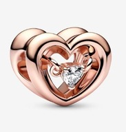 lśniące serce z unoszącym się kamieniem