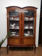 Śliczna dębowa witrynka biblioteczka secesja 700/2025