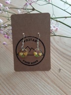 Kolczyki z żywicy z suszonymi kwiatami Wyjątkowe prezent