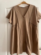 Sukienka Pull & Bear - oversize - beżowa