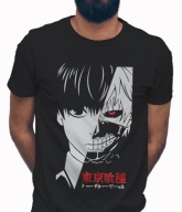 Koszulka męska bawełniana z nadrukiem anime TOKYO GHOUL