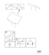 VOLVO V40 V60 XC40 uszczelka trzpienia wycieraczki szyby tyl OE 31298319