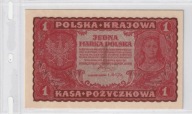 1 MARKA POLSKA Polska 1919 I Serja BK mały numerator UNC