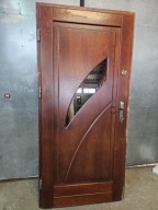 DRZWI Zewnętrzne Drewniane Sosnowe Wejściowe 99x209cm