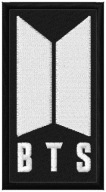Termo Naszywka BTS Muzyczna Haftowana Naprasowanka