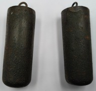 Stare wagi ciezarki do zegara wagowego linkowego dwie sztuki