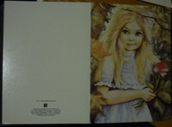 mal. DANUTA MUSZYŃSKA-ZAMORSKA - DZIEWCZYNKA Z RÓŻĄ - karnet