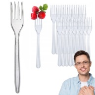 WIELORAZOWE WIDELCE SZTUĆCE NA GRILL PLASTIKOWE URODZINY GRUBE 50szt