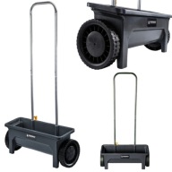 SIEWNIK RĘCZNY OGRODOWY REGULOWANY DO NAWOZU TRAWY NASION PIASKU KOŁA 12L