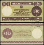 BNV - POLSKA PRL PEWEX 5 Centów 1979 HA 0193224 # B26b # st 3+
