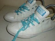 BUTY-TRAMPKI-CONVERSE ALL STAR-R-38-WKŁ-23,5CM-SKÓRA NAT.