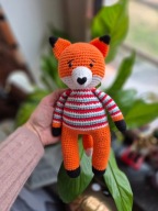 Szydełkowy Lisek Amigurumi – Maskotka Handmade Prezent